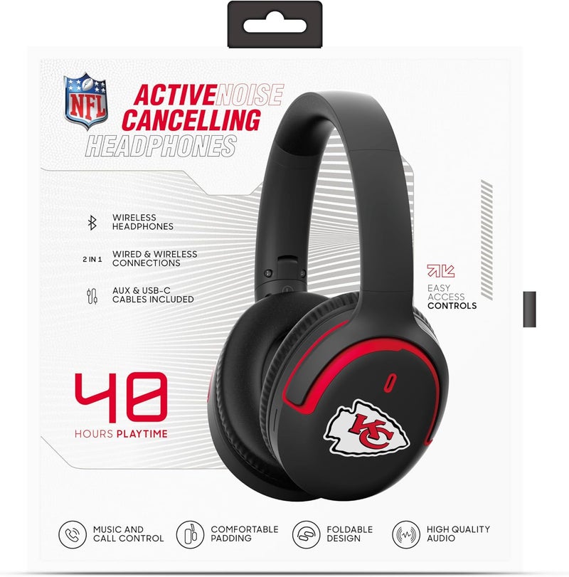 SOAR ‎ NFL Active Noise Cancelling Over The Ear Headphones, Houston Texans - Image 2